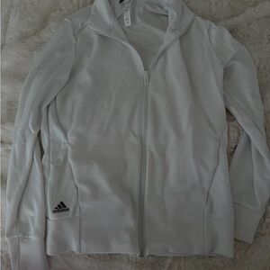 Adidas Women's White Zip up Jacket